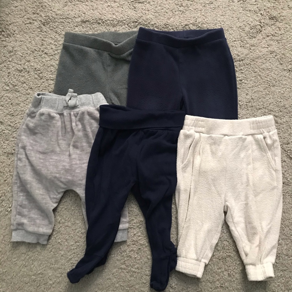 5 x Baby Boy Pants (6-12 Months)